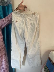Beige Casual Pants