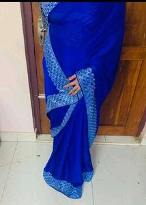 Stylish Blue Saree