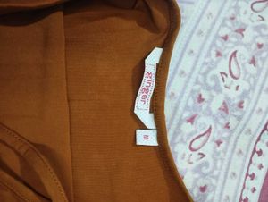 Burnt Orange Open Back Top