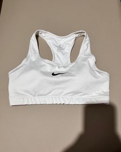 Nike White Sports Bra