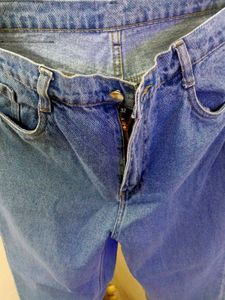 Women's Blue Wide-Leg Jeans