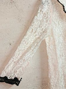 Trendy Partywear Lace Top Layered