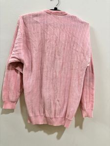 Pink Button Up Cardigan
