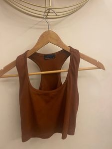 Brown Basic Halter Top🐻🤎