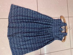 Blue Patterned Dress