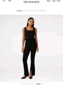 Forever New Flared High Waisted Pants