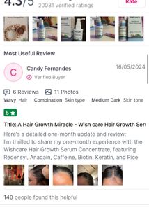 Wishcare Hair Growth Serum Concentrate