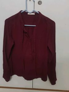 Bossini Burgundy Blouse/ Office wear