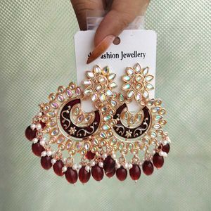 maroon chandbalis 🥀✧
