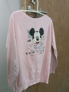 Mickey Mouse Graphic Sweatshirt Size M