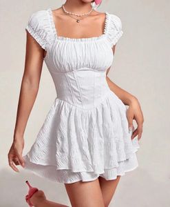 LittleBox White Layered Dress