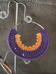 Crochet Hoop Earrings