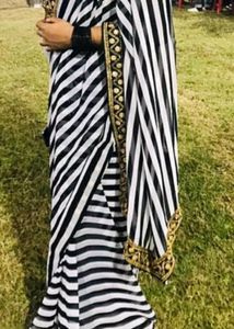 Georgette Saree Without Blouse