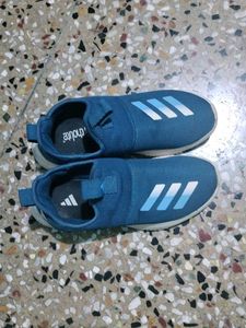 Adidas Blue Slip-On Shoes