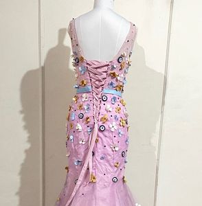 Elegant Floral mermaid fairy Gown