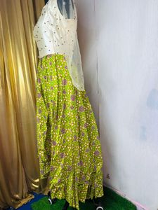 Unique Green Patterned Dress