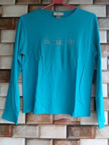 Teal Long Sleeve Top