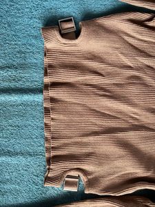 Ribbed Knit Long Sleeve Top