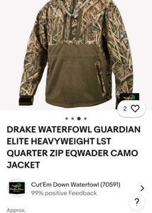 Drake Waterfowl Guardian Camo Fleece Pullover