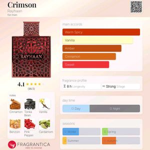 Rayhaan Crimson 10 ML DECANT