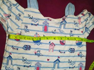 Baby Top With Birds And House Print