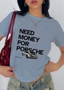 PORSCHE Printed Crop Tee