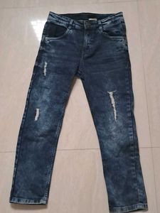 4 Items Jeans Girls&#39; Striped Denim Joggers✨️