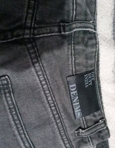Off Duty Charcaol Wide Leg Jeans