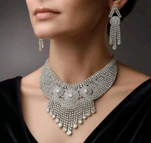 Gaazi Jewellerys Heavy Silver Jewellery Set For Wo