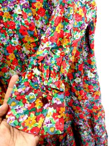 H&amp;M Floral Shirt Dress