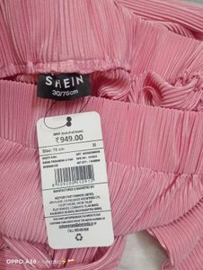 Pink Corduroy Wide Leg Pants