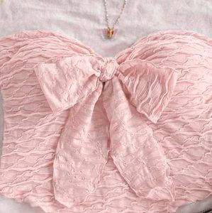 Baby Pink Colour T Korean Tube Top