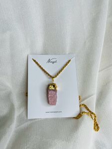 Raw Crystal Necklaces - Gold Plated