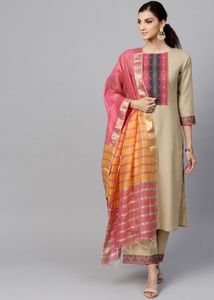 New Indo Era Kurta Pant Dupatta Set
