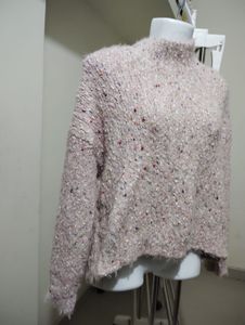 Pink Cozy Knit pullover Sweater