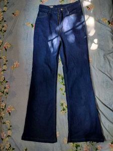 Dark Blue Flared Jeans