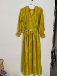 Elegant Yellow Maxi Dress