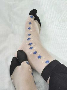 ✨Floral Patterned Sheer Socks 🧦