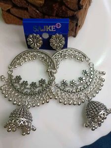 Oxidised Jhumka