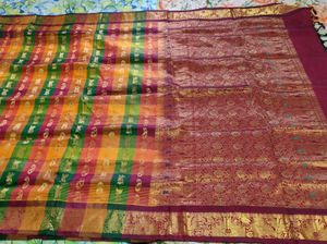 Elegant Checked Saree