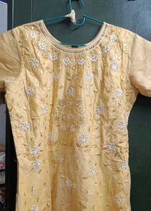 New Elegant Yellow Ethnic Gown