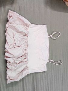 Ruffled Pink Tank Top