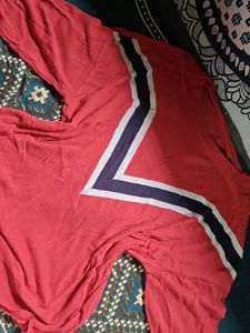Red Long Sleeve Top