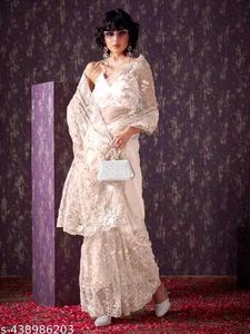 Partywear Net Saree 💓
