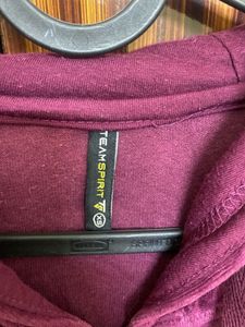 Burgundy Velvet Hoodie