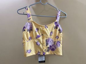 New Tokyo Talkies Printed Crop Top Xs Size