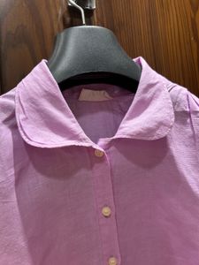 Lilac Dream Linen Button-Down Shirt