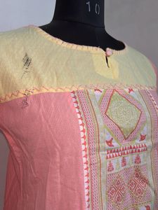 Elegant Pink Cotton Kurta