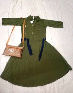 Cute Green Girls Dress