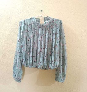 Casual Floral Crop Top